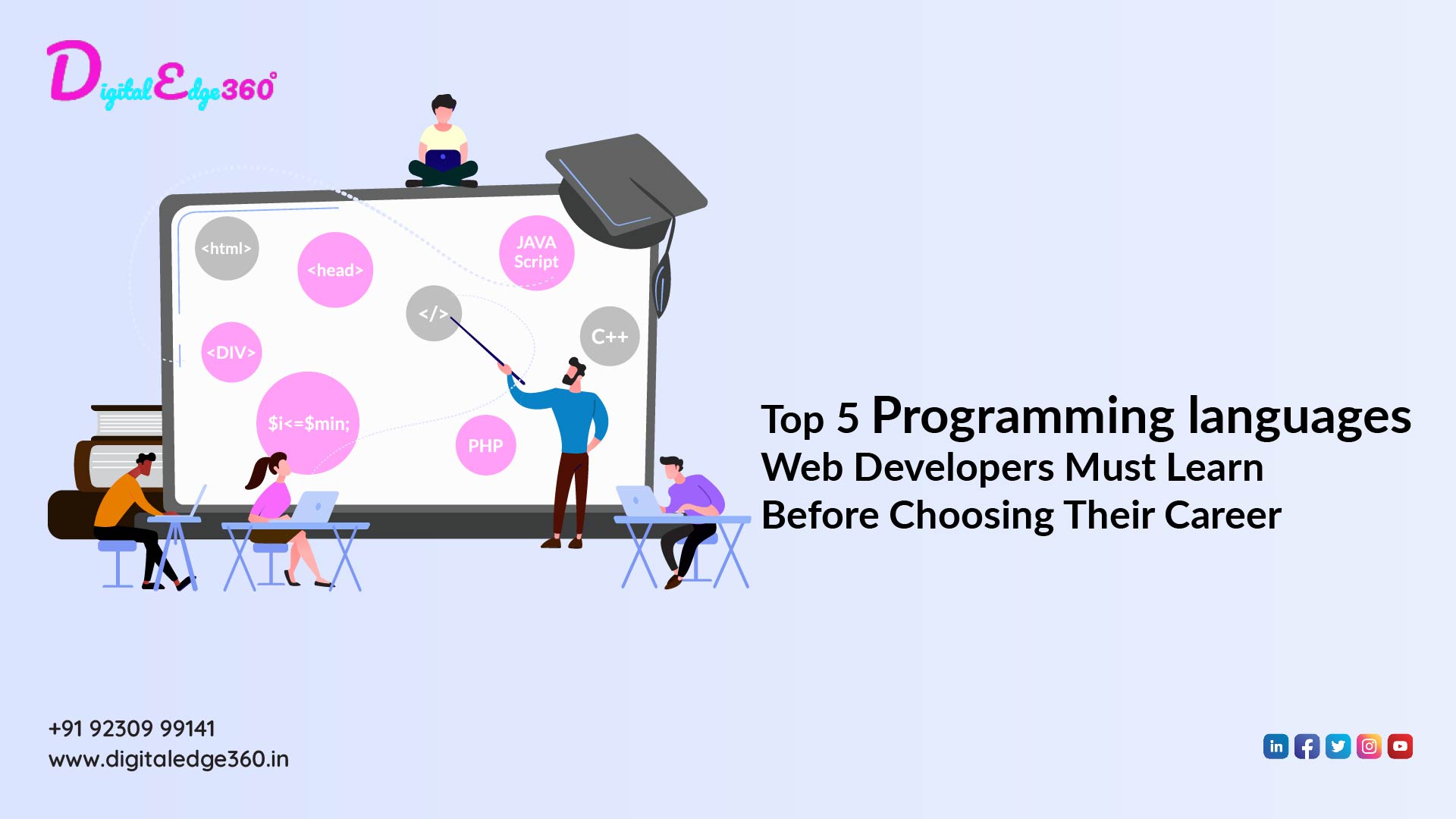 Top 5 Programming languages Web Developers Must Learn Before Choosing Their Career